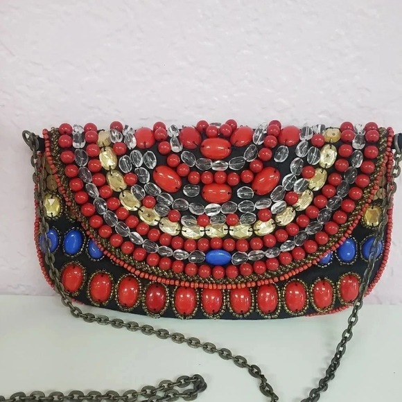 Moyna Custom Beaded/Sequin Clutch/Bag - Picture 7 of 7